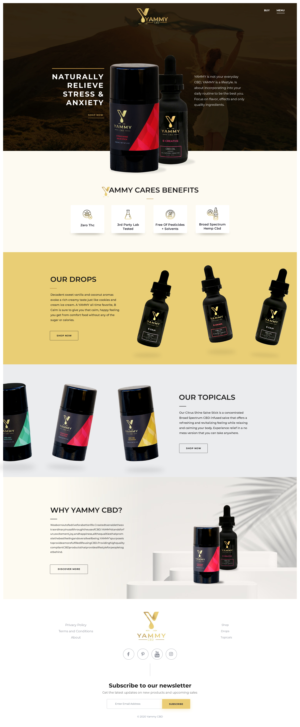 Website Design for an Exciting & Sophisticated Premium CBD Company. | Web Design by greentec