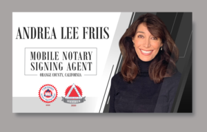 Andrea's Notary Signing Agent  Banner | Banner Ad Design by SAI DESIGNS