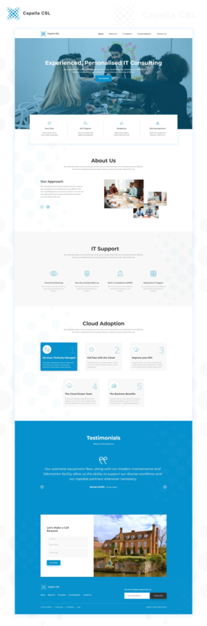 Web-Design von Cre8rIN für Capella Computer Solutions Ltd | Design #25971889