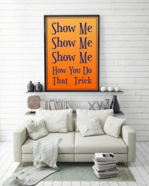 Framed Poster for my Home- song lyrics | Print-Design von Maestroto