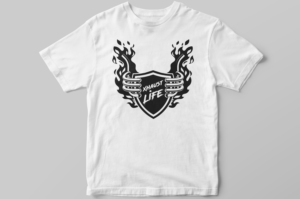 Xhaust Life Motorcycle Apparel  | T-shirt Design by Elizaveta M