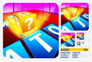 Graphic Design for a Mobile Word Game | Graphic Design by Nightmist