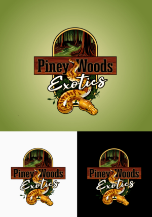 Piney Woods Exotics | Logo-Design von ally designs