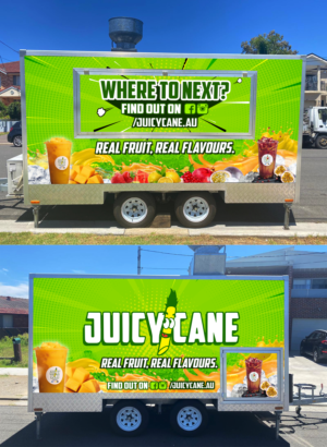 FOOD TRAILER Design Wrap for a Juice Shop (fun/joyful elements) | Car Wrap-Design von SAI DESIGNS