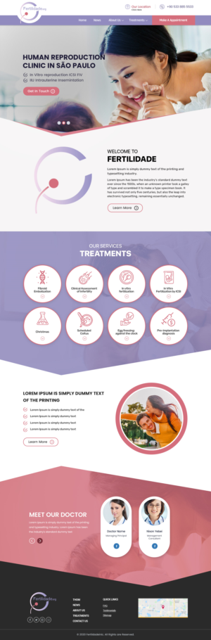 Fertility clinic webdesign (wordpress+neve) | Web Design by Shijo John