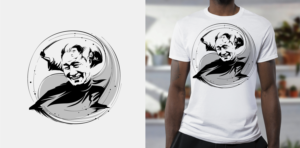 T Shirt with the Face of a Qigong Master* | T-shirt Design by ally designs