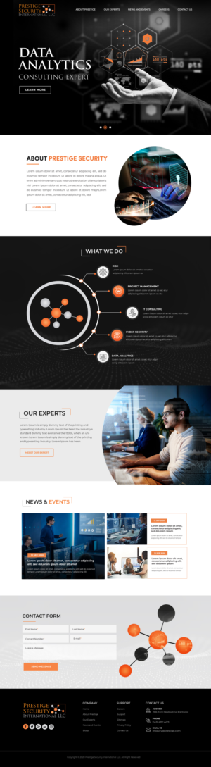 International IT and cyber security consulting company is looking to establish a web presence. | Web Design by Blue Sparrow