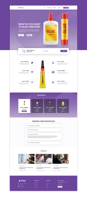 Comparison Website Design for Glue Website | Web Design by lemosys infotech