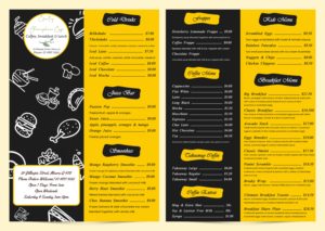 Menu Design by MAZY for Country Atmosphere Cafe | Design #25976851