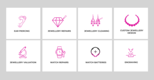 Jewellery Website Icon Designs | Icon-Design von Blue Sparrow