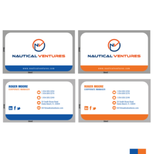 Business Card Design by bc_hickey for Nautical Ventures | Design #26006590