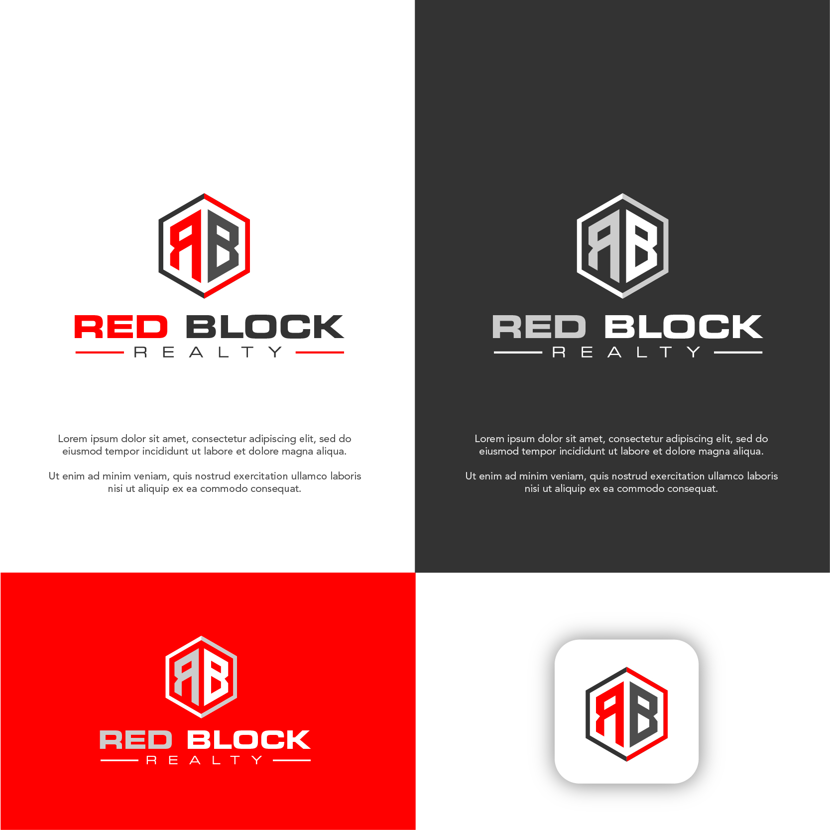 Logo Design by chipchip15 for REDBLOCK Realty Inc. | Design #25996172