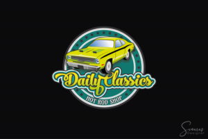 Daily Classics Hot Rod Shop | Logo-Design von InkThink by Scaurus