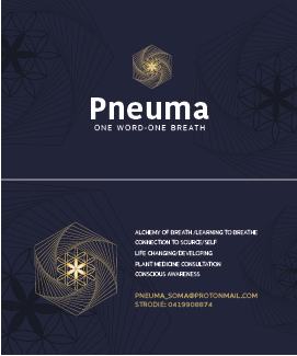 Pneuma....One Word, One Breath | Business Card Design by Mandy Illustrator