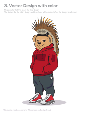 Modern Native American Streetwear Hip Hop Bear | T-Shirt-Design von Pharsheed