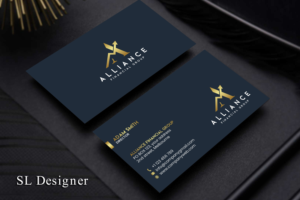 Alliance Financial Group   -   Real estate loans - need a business card with a logo  | Business Card Design by SL Designer