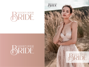 Golden Hour Bride | Logo Design by Atvento Graphics