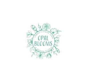 Opal Blooms | Urban Flower Farm & Design Studio | Logo Design by Birdcage