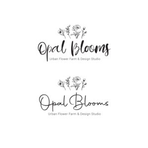 Opal Blooms | Urban Flower Farm & Design Studio | Logo Design by Samantha Ward Design