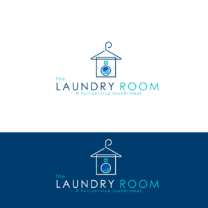 The Laundry Room.  A full service laundromat. | Logo Design by Graphic Bricks