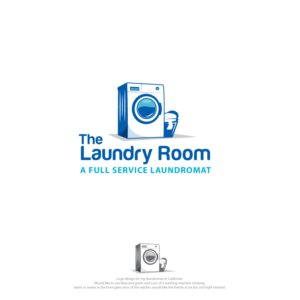 The Laundry Room.  A full service laundromat. | Logo Design by ecorokerz