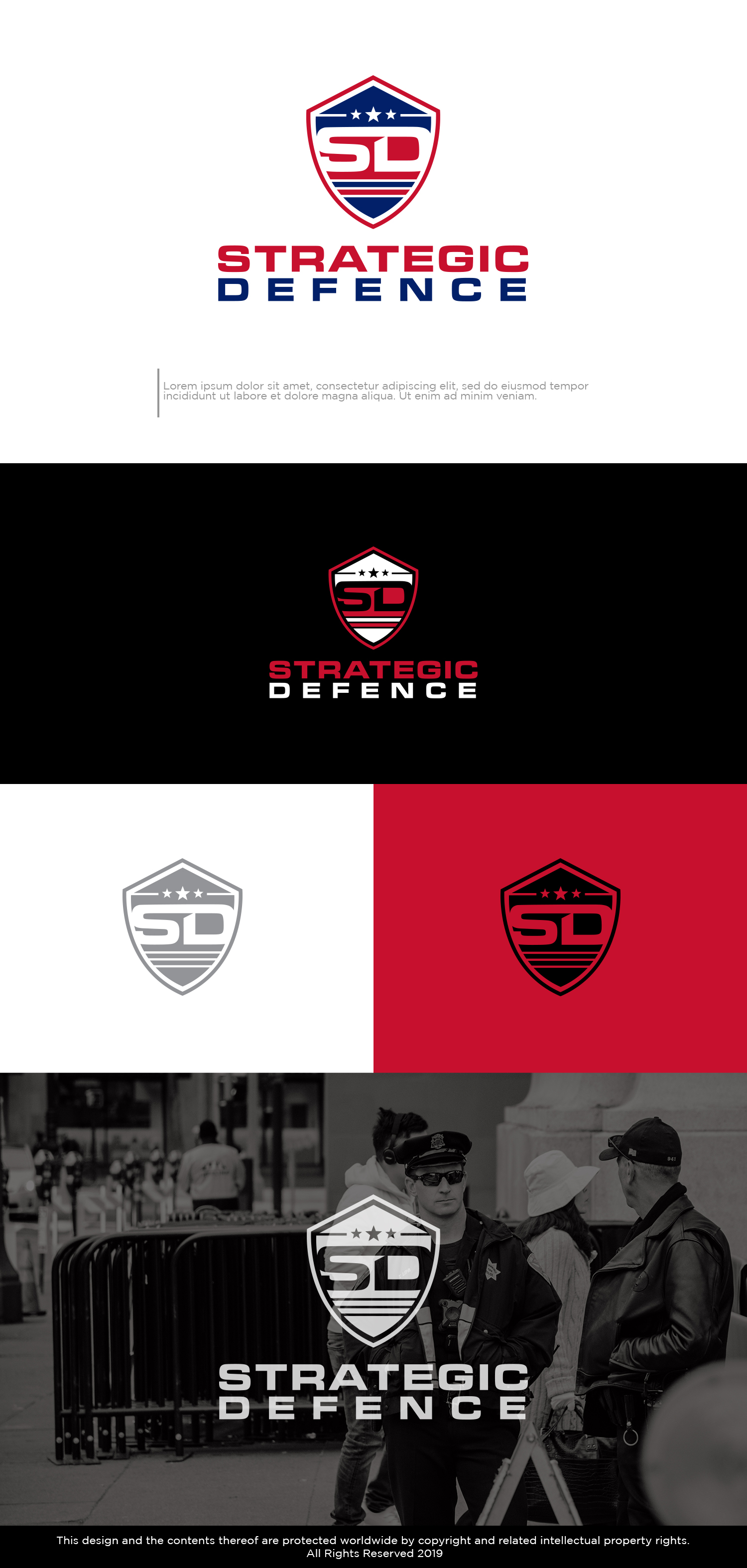 Logo Design by Kim Ji for Strategic Defence | Design #26036458