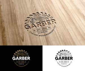 Garber Custom Woodworking llc/  Atlanta, GA/ est. 2020/ High end custom carpentry | Logo Design by step forward 2