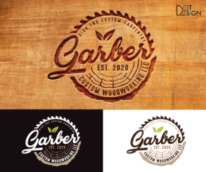 Garber Custom Woodworking llc/  Atlanta, GA/ est. 2020/ High end custom carpentry | Logo Design by Dot Design 3