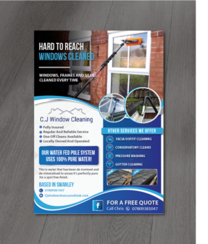 Window cleaning company in need of leaflet design  | Flyer Design by alex989