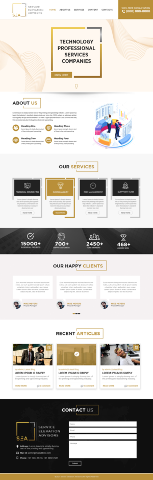 Use your magic to make a startup company look established* | Web Design by SAI DESIGNS