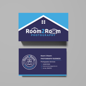 Room2Room Photography Business Cards | Visitenkarten-Design von ecorokerz