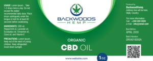 CBD oil | Label Design by Akshar Shailesh