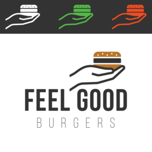 Logo Design by electrik | brand solutions for Feel Good Corp PTY LTD trading as Feel Good Burgers | Design #26059473