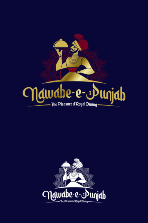 Nawabe-e-Punjab , with the slogan (The pleasure of ROYAL dining) | Logo Design by Gigih Rudya