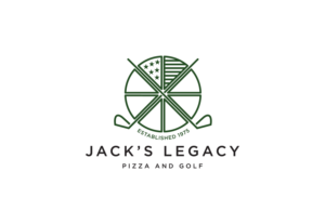 Would like the name "Jack's Legacy" as well as "Pizza and Golf" worked in somehow | Logo Design by bdk1976