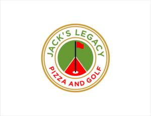 Would like the name "Jack's Legacy" as well as "Pizza and Golf" worked in somehow | Logo Design by BNdesigner