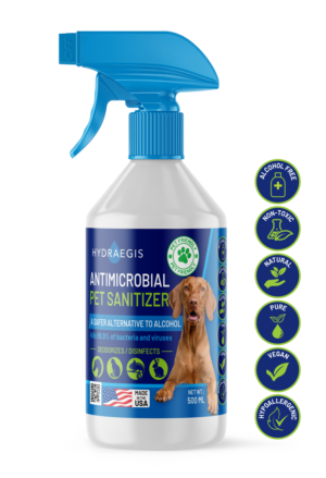 Hydraegis, a Pet Sanitizer using a non alcohol product | Label Design by SofiaDesignStudio