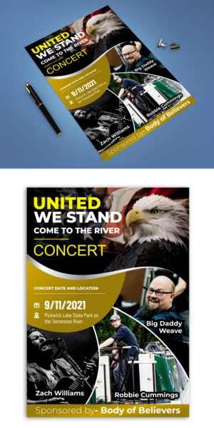 United We Stand / Come to the River  | Flyer Design by ecorokerz