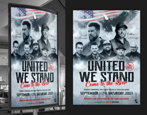 United We Stand / Come to the River  | Flyer Design by SAI DESIGNS