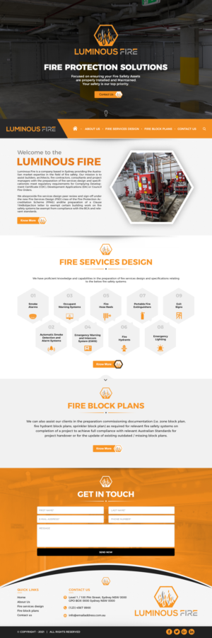 Redesign Website for Luminous Fire | Web-Design von SAI DESIGNS