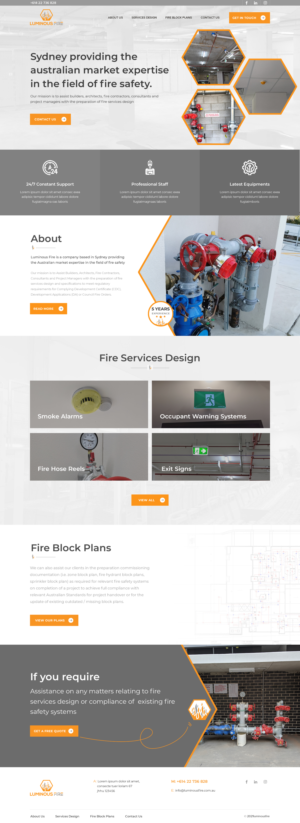 Redesign Website for Luminous Fire | Web-Design von greentec