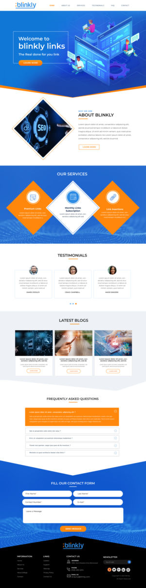 Business Landing Page for SEO Company | Web-Design von Blue Sparrow