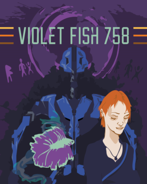 Violet Fish 758  Sci-Fi Book Cover | Book Cover Design by nicholash