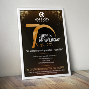 Hope City Church 70th Anniversary  | Flyer Design by ecorokerz