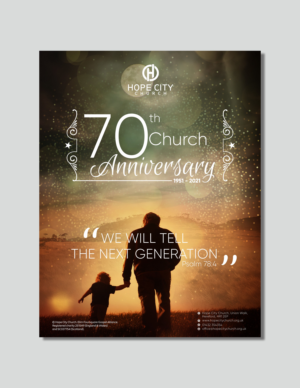 Hope City Church 70th Anniversary  | Flyer Design by GLOW