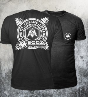 T-Shirt Design for Fitness Brand | T-shirt Design by badpixelarts