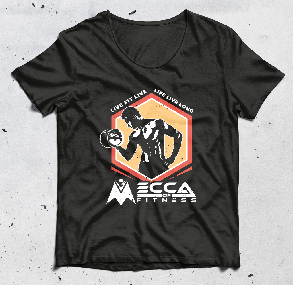 T-shirt Design by Alaya for Mecca of Fitness | Design #26116964