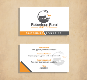 Visitenkarten-Design von Ana 15 für Robertson Rural Services | Design #26140387