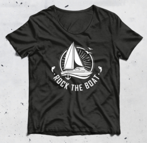 T-shirt design needed for fun boat lifestyle apparel start-up.** | T-shirt Design by Alaya