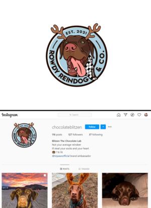 Rowdy Reindog & Co. | Logo Design by PsyPen